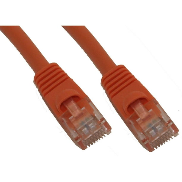 Gold Plated CAT5E Stranded Orange MyCableMart 1ft Network Patch Cord Gold Plated CAT5E Stranded Orange MyCableMart 1ft Network Patch Cord